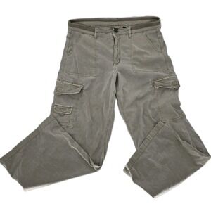 American Eagle Women 16 Cargo Pant Baggy Stretch Breathable Boho Wide Leg